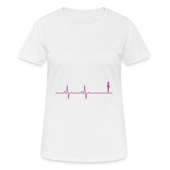 Je suis enceinte - T-shirt respirant Femme - blanc - Devant - AI Model Female 172 dark (172cm)