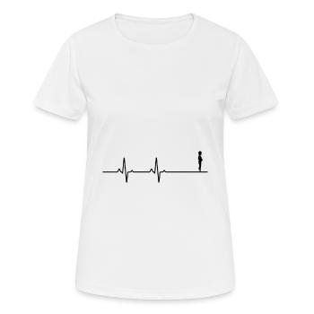 Je suis enceinte - T-shirt respirant Femme - blanc - Devant - AI Model Female 172 dark (172cm)
