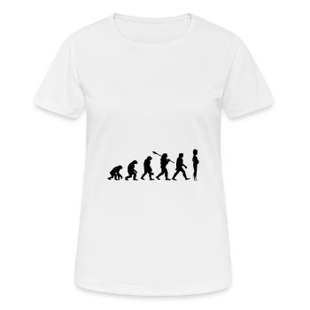 Evolution femmes enceintes - T-shirt respirant Femme - blanc - Devant - AI Model Female 172 dark (172cm)