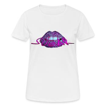 Zucker Lippen - Frauen T-Shirt atmungsaktiv - Weiß - Vorne - AI Model Female 172 dark (172cm)
