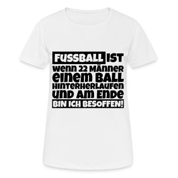 Bier Trinker Alkohol lustig Spruch Geschenk Idee - Frauen T-Shirt atmungsaktiv - Weiß - Vorne - AI Model Female 172 dark (172cm)