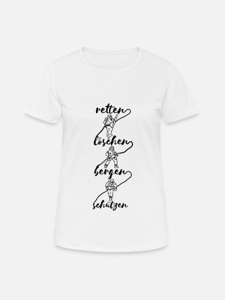 Feuerwehr Spruch Cool - Frauen T-Shirt atmungsaktiv - Weiß
