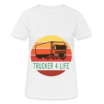 Camion chauffeur camion camion vintage - T-shirt respirant Femme - blanc - Devant - AI Model Female 172 dark (172cm)