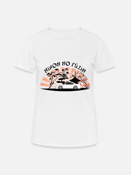 JDM tuning Japan Racing, rising sun, tuning - Women's Breathable T-Shirt - white