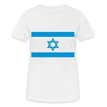 Israel - Frauen T-Shirt atmungsaktiv - Weiß - Vorne - AI Model Female 172 dark (172cm)