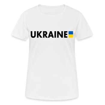 Ukraine - T-shirt respirant Femme - blanc - Devant - AI Model Female 172 dark (172cm)