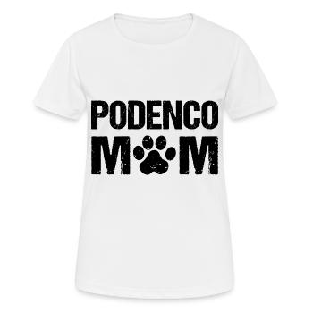 Podenco Mom Podenco Hunde - Frauen T-Shirt atmungsaktiv - Weiß - Vorne - AI Model Female 172 dark (172cm)
