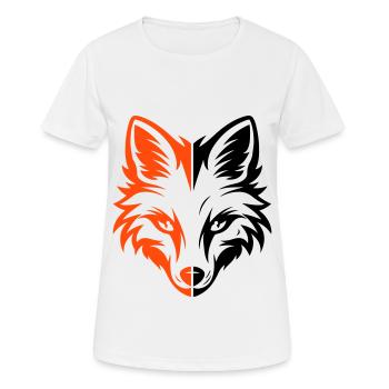 Fuchs Kopf - Frauen T-Shirt atmungsaktiv - Weiß - Vorne - AI Model Female 172 dark (172cm)