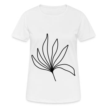 simple grasses - Women's Breathable T-Shirt - white - Front - AI Model Female 172 dark (172cm)