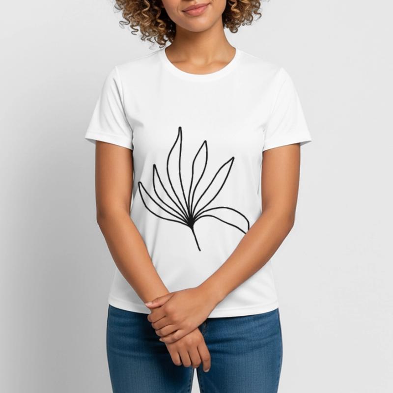 herbes simples T-shirt respirant Femme