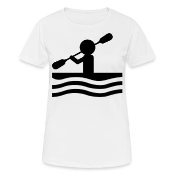 aviron - T-shirt respirant Femme - blanc - Devant - AI Model Female 172 dark (172cm)