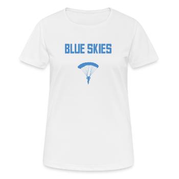 Geschenk für Fallschirmspringer Mundbedeckung - Frauen T-Shirt atmungsaktiv - Weiß - Vorne - AI Model Female 172 dark (172cm)