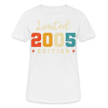 Édition limitée 2005 - T-shirt respirant Femme - blanc - Devant - AI Model Female 172 dark (172cm)
