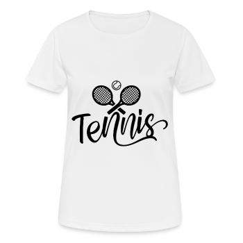 Tennis Sport Raquettes de tennis - T-shirt respirant Femme - blanc - Devant - AI Model Female 172 dark (172cm)