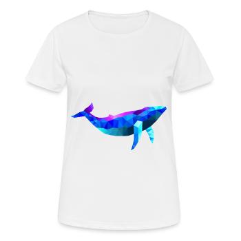 wal polygon potwal - T-shirt respirant Femme - blanc - Devant - AI Model Female 172 dark (172cm)