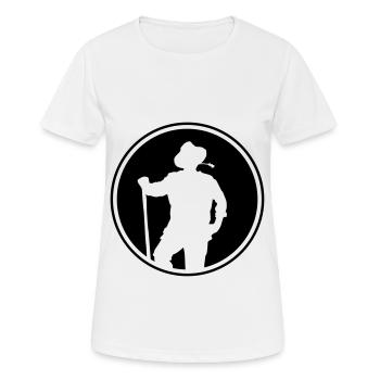 farmer kreis - Frauen T-Shirt atmungsaktiv - Weiß - Vorne - AI Model Female 172 dark (172cm)