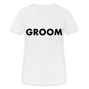 Groom - T-shirt respirant Femme - blanc - Devant - AI Model Female 172 dark (172cm)