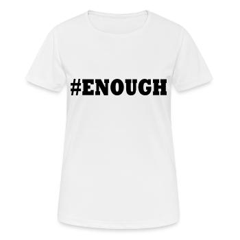 Enough - Women's Breathable T-Shirt - white - Front - AI Model Female 172 dark (172cm)