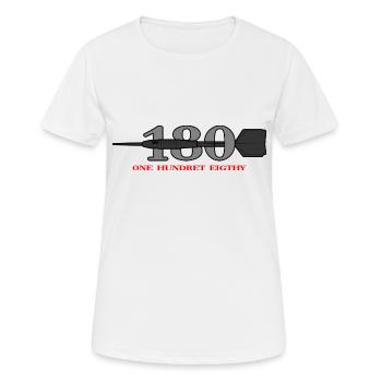 Cible de fléchettes Dart 180 Dart Legend Dart Player - T-shirt respirant Femme - blanc - Devant - AI Model Female 172 dark (172cm)