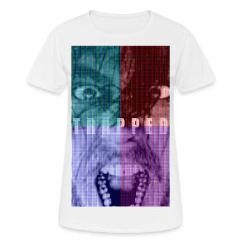 PIXLES TRAPPED - T-shirt respirant Femme - blanc - Devant - AI Model Female 172 dark (172cm)