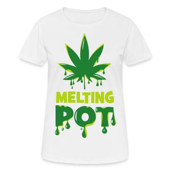 Melting pot - Women's Breathable T-Shirt - white - Front - AI Model Female 172 dark (172cm)