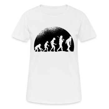 Evolution Rollers - T-shirt respirant Femme - blanc - Devant - AI Model Female 172 dark (172cm)