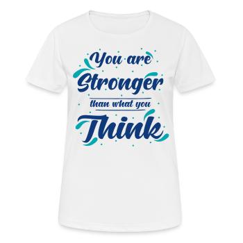 Citation d’inspiration De l’estime de soi - T-shirt respirant Femme - blanc - Devant - AI Model Female 172 dark (172cm)