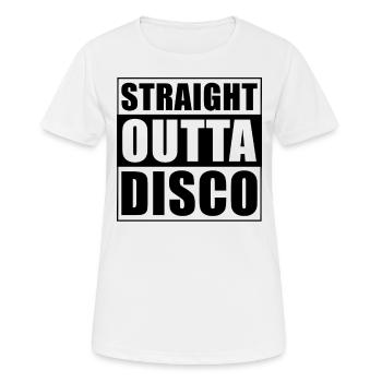 Discothèque directe - T-shirt respirant Femme - blanc - Devant - AI Model Female 172 dark (172cm)