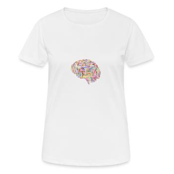 Brain Psychology - Frauen T-Shirt atmungsaktiv - Weiß - Vorne - AI Model Female 172 dark (172cm)
