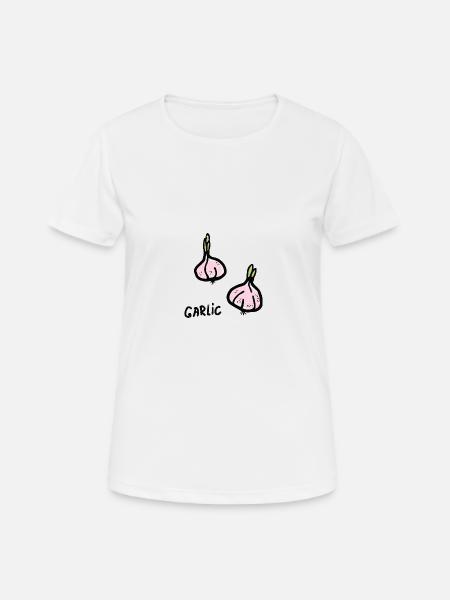 Knoblauch - Frauen T-Shirt atmungsaktiv - Weiß