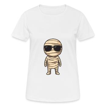 Mumie Halloween - Frauen T-Shirt atmungsaktiv - Weiß - Vorne - AI Model Female 172 dark (172cm)