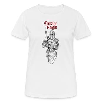 Templar Knight - Women's Breathable T-Shirt - white - Front - AI Model Female 172 dark (172cm)
