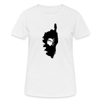 Korsika - Frauen T-Shirt atmungsaktiv - Weiß - Vorne - AI Model Female 172 dark (172cm)