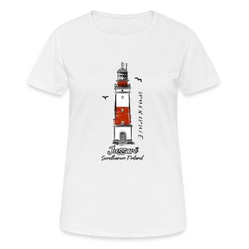 JUSSARÖ LIGHTHOUSE Textiles marins et cadeaux - T-shirt respirant Femme - blanc - Devant - AI Model Female 172 dark (172cm)