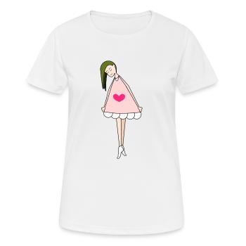 Poupée Fuchsia - T-shirt respirant Femme - blanc - Devant - AI Model Female 172 dark (172cm)