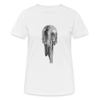 melting moon scoop of smudge cream - Women's Breathable T-Shirt - white - Front - AI Model Female 172 dark (172cm)