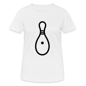 Quille de Bowling - Frauen T-Shirt atmungsaktiv - Weiß - Vorne - AI Model Female 172 dark (172cm)