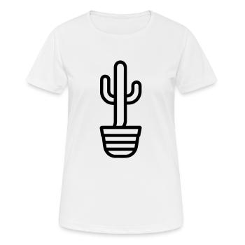 Cactus - T-shirt respirant Femme - blanc - Devant - AI Model Female 172 dark (172cm)