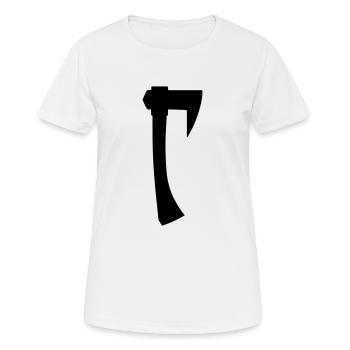 Axt - Frauen T-Shirt atmungsaktiv - Weiß - Vorne - AI Model Female 172 dark (172cm)
