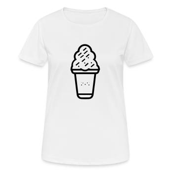 Sundae - Women's Breathable T-Shirt - white - Front - AI Model Female 172 dark (172cm)