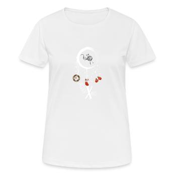 Häkeln Weihnachten Weihnachtstraumfänger - Frauen T-Shirt atmungsaktiv - Weiß - Vorne - AI Model Female 172 dark (172cm)