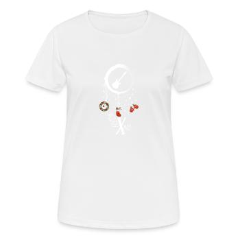E-Bass Weihnachten Weihnachtstraumfänger - Frauen T-Shirt atmungsaktiv - Weiß - Vorne - AI Model Female 172 dark (172cm)