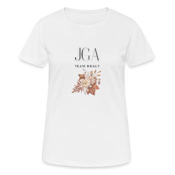 Junggesellenabschied - Frauen T-Shirt atmungsaktiv - Weiß - Vorne - AI Model Female 172 dark (172cm)