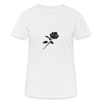 BLACK rosa - T-shirt respirant Femme - blanc - Devant - AI Model Female 172 dark (172cm)