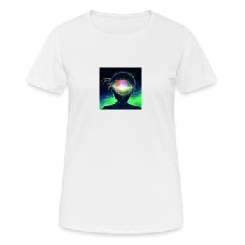 10b - T-shirt respirant Femme - blanc - Devant - AI Model Female 172 dark (172cm)