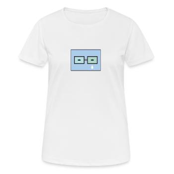 Larme - T-shirt respirant Femme - blanc - Devant - AI Model Female 172 dark (172cm)