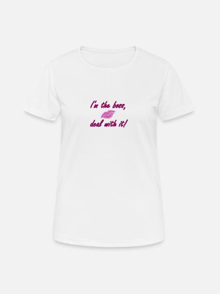 I am the boss - Women's Breathable T-Shirt - white