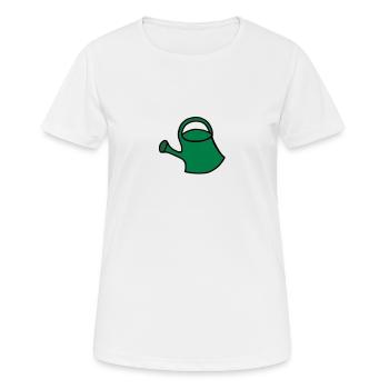 Gießkanne - V2 - Frauen T-Shirt atmungsaktiv - Weiß - Vorne - AI Model Female 172 dark (172cm)