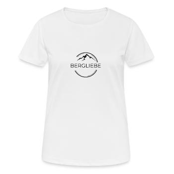 Liebe zum Wandern - Frauen T-Shirt atmungsaktiv - Weiß - Vorne - AI Model Female 172 dark (172cm)