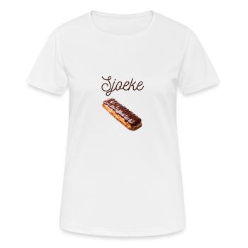 Sjoeke, dialecte anversois Chemises - T-shirt respirant Femme - blanc - Devant - AI Model Female 172 dark (172cm)